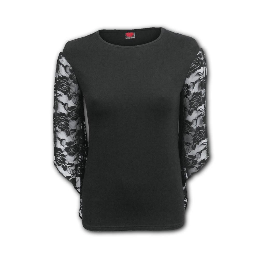 Spiral - GOTHIC ELEGANCE Longsleeve top - Black Product image